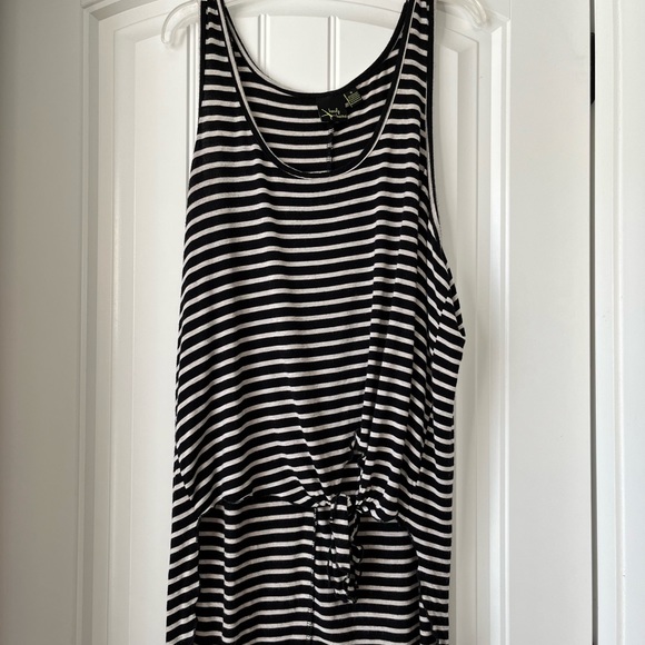 Kandy Karma Stripes Hi-all Athleisure Top - Picture 1 of 3